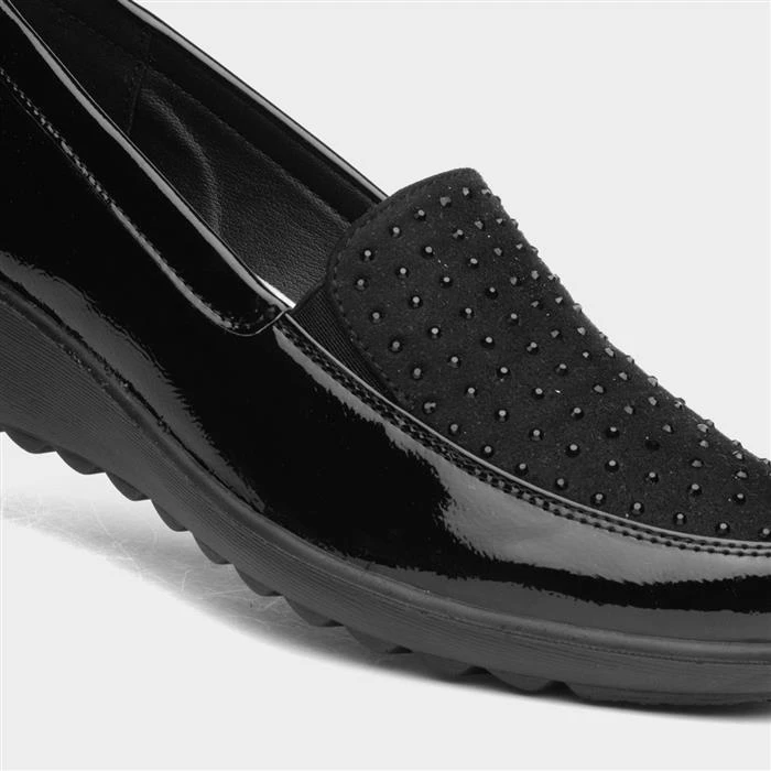 Cushion Walk Susan Womens Black Slip On Shoe - Image 4