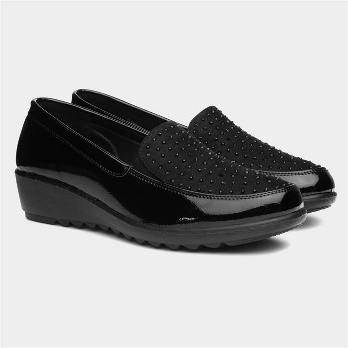 Cushion Walk Susan Womens Black Slip On Shoe - Image 5