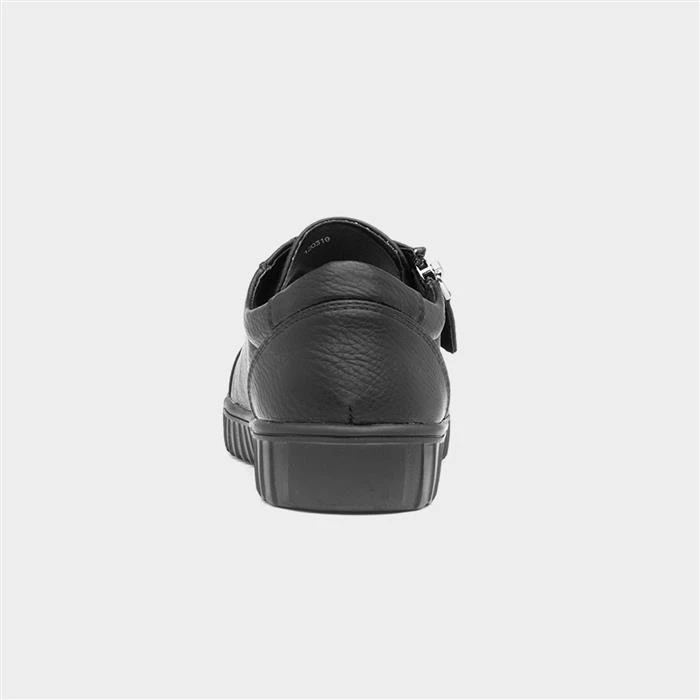 Cushion Walk Genoa Womens Black Casual Shoe - Image 3