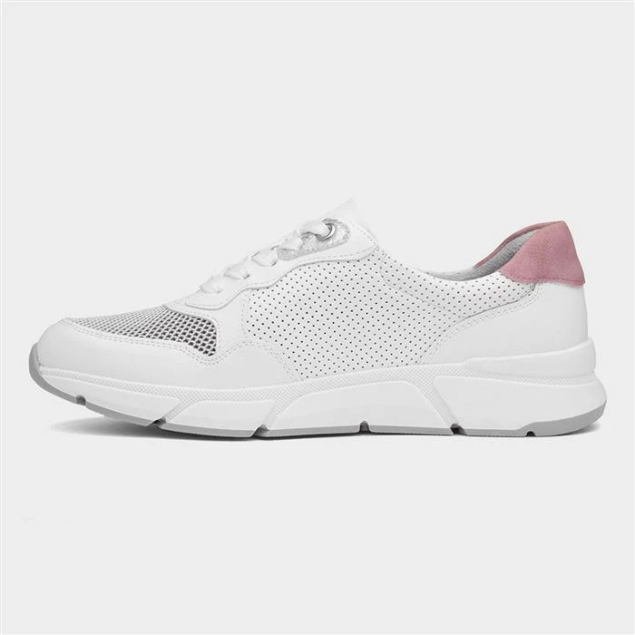 Relife Lily Womens White Lace Up Casual Shoe - Image 2