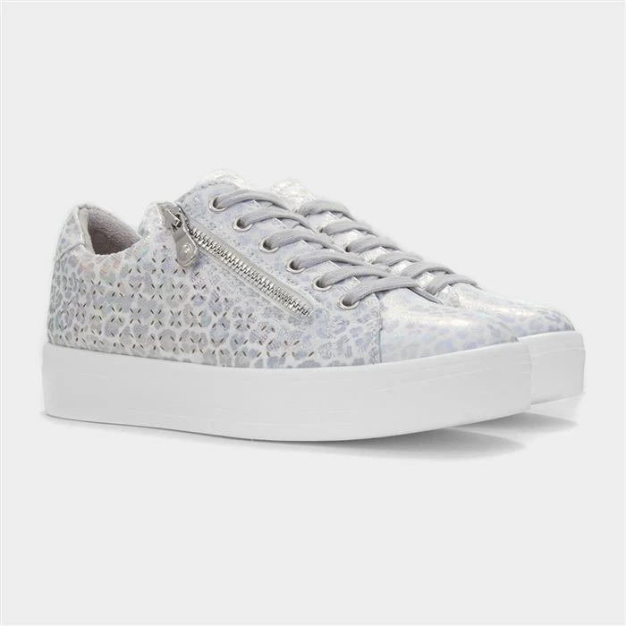Lunar Charm Womens Leopard Print Casual Trainer - Image 5