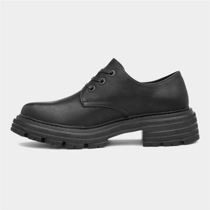 Heavenly Feet Gisella Womens Black Chunky Shoe - Image 2