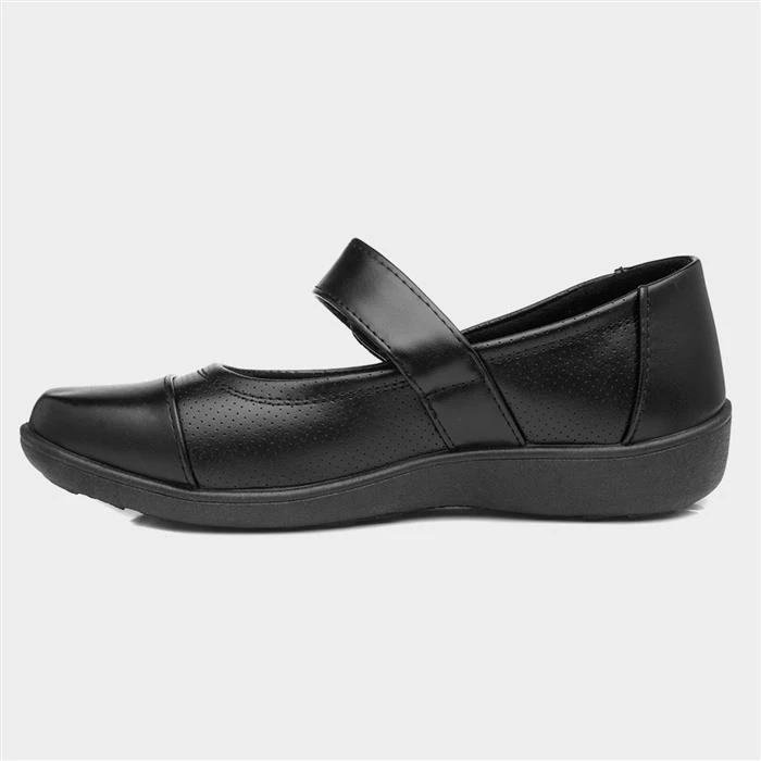 Softlites Womens Black Bar Shoe - Image 2
