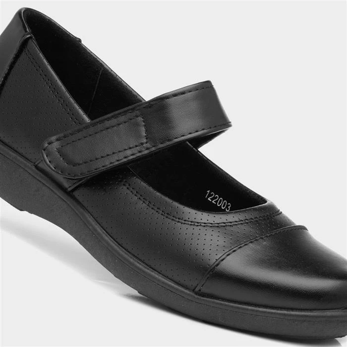 Softlites Womens Black Bar Shoe - Image 4
