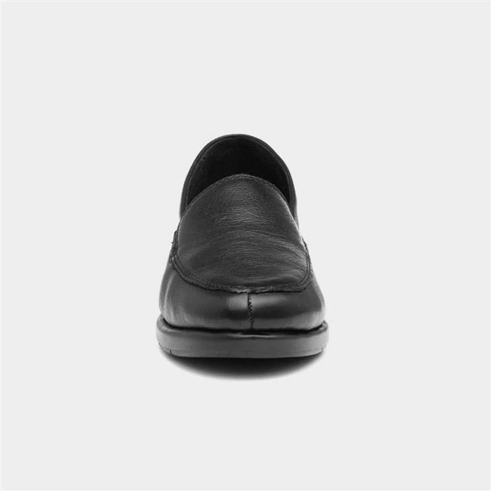 Comfy Steps Womens Black Leather Slip On Loafer