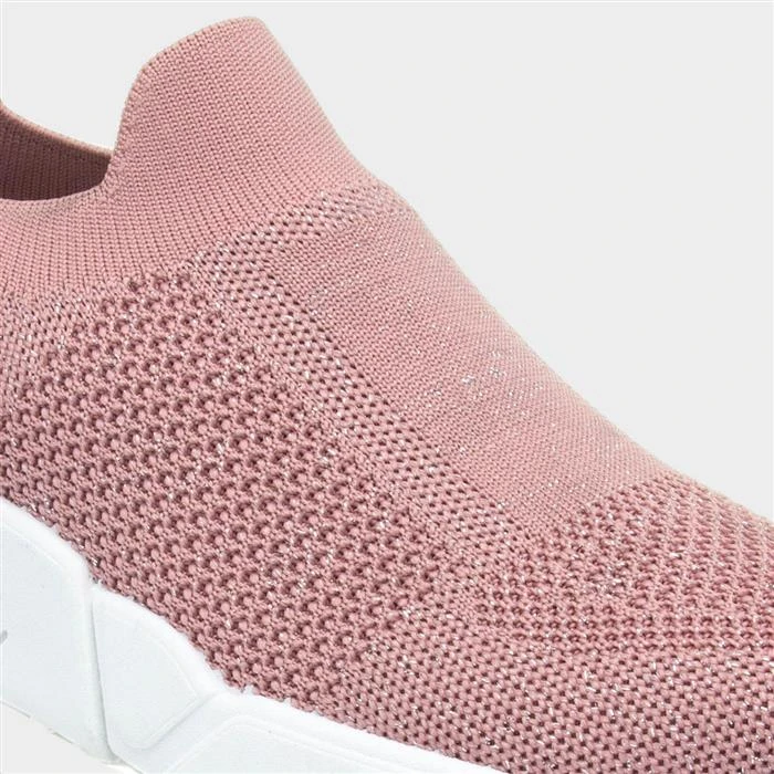 Lilley Dixie Womens Pink Slip On Casual Shoe - Image 4