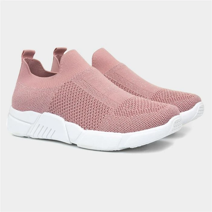 Lilley Dixie Womens Pink Slip On Casual Shoe - Image 5