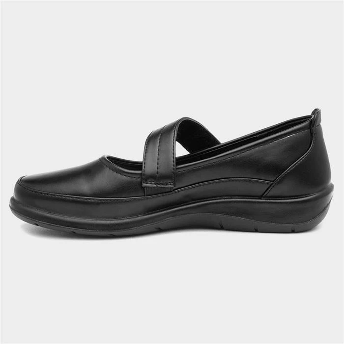 Softlites Dina Womens Black Casual Bar Shoe - Image 2