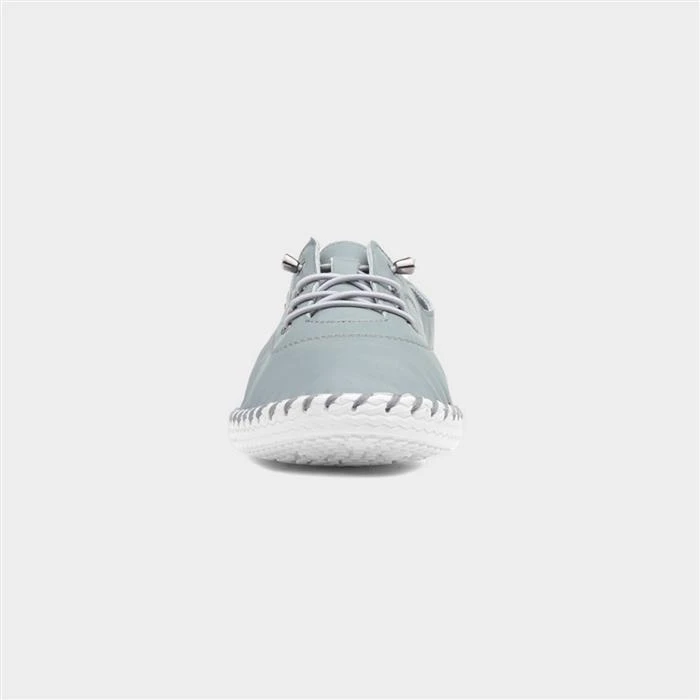 Lunar St Ives Womens Grey Leather Shoe