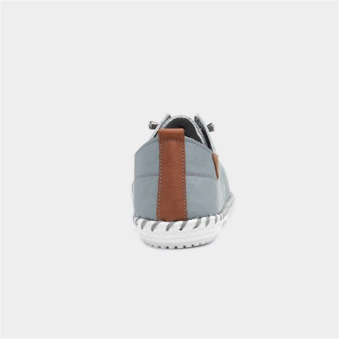Lunar St Ives Womens Grey Leather Shoe - Image 3