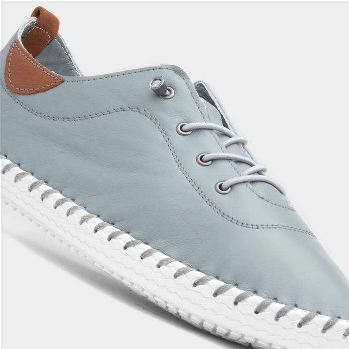 Lunar St Ives Womens Grey Leather Shoe - Image 4