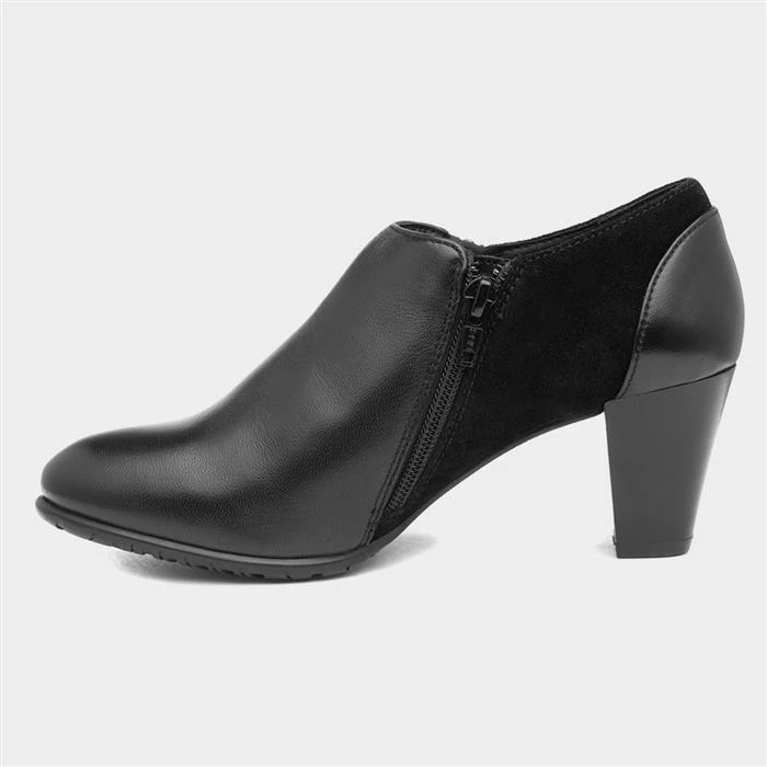 Comfort Plus Carlotta Womens Black Leather Shoe - Image 2
