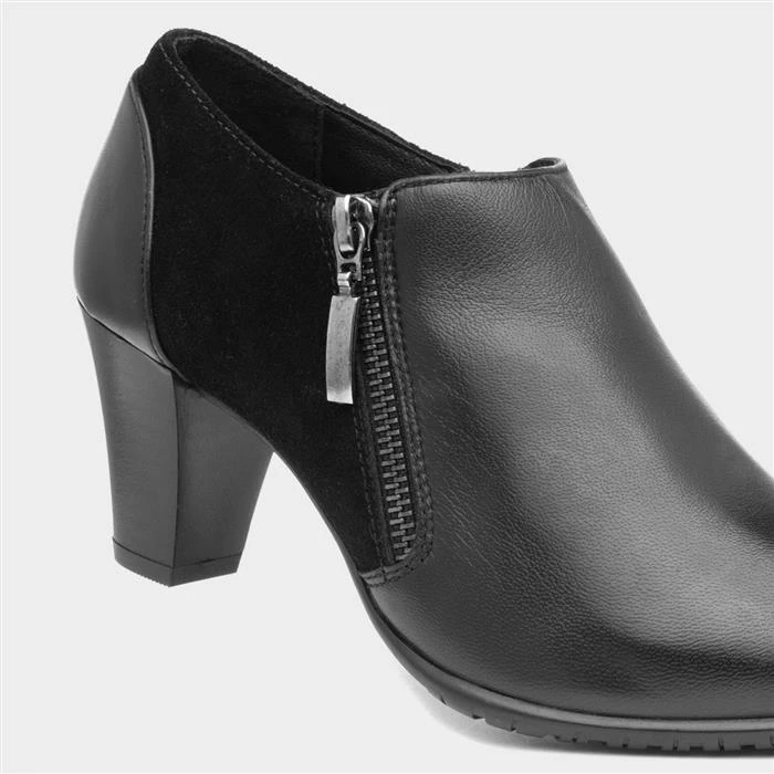 Comfort Plus Carlotta Womens Black Leather Shoe - Image 4