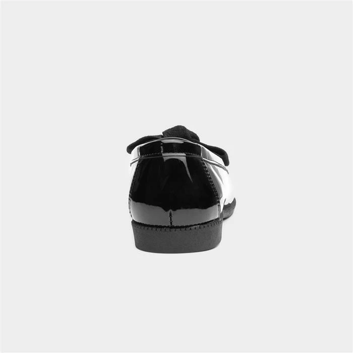 Lilley Anita Womens Black Patent Loafer With Bow - Image 3
