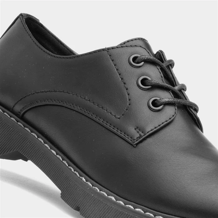 Lilley Adora Womens Black Lace Up Shoe - Image 4