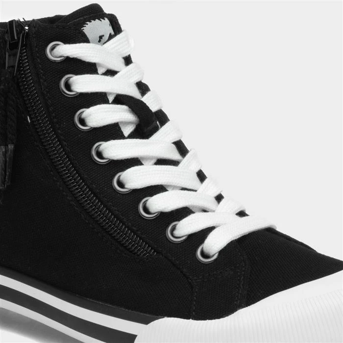 Rocket Dog Jazzin Hi Women's Black Canvas - Image 4