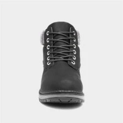 Cushion Walk Sarah Womens Black Lace Up Boot