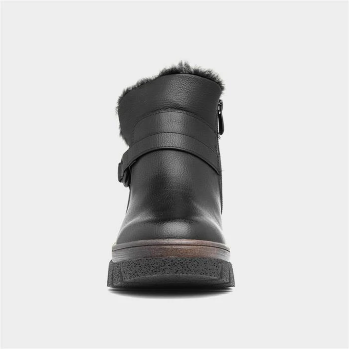 Heavenly Feet Laurel Womens Black Ankle Boot