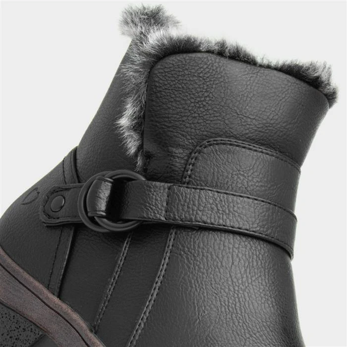 Heavenly Feet Laurel Womens Black Ankle Boot - Image 4