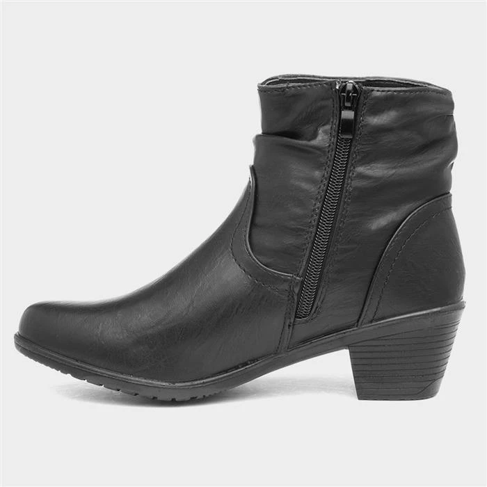 Cushion Walk Annabelle Womens Black Ankle Boot - Image 2