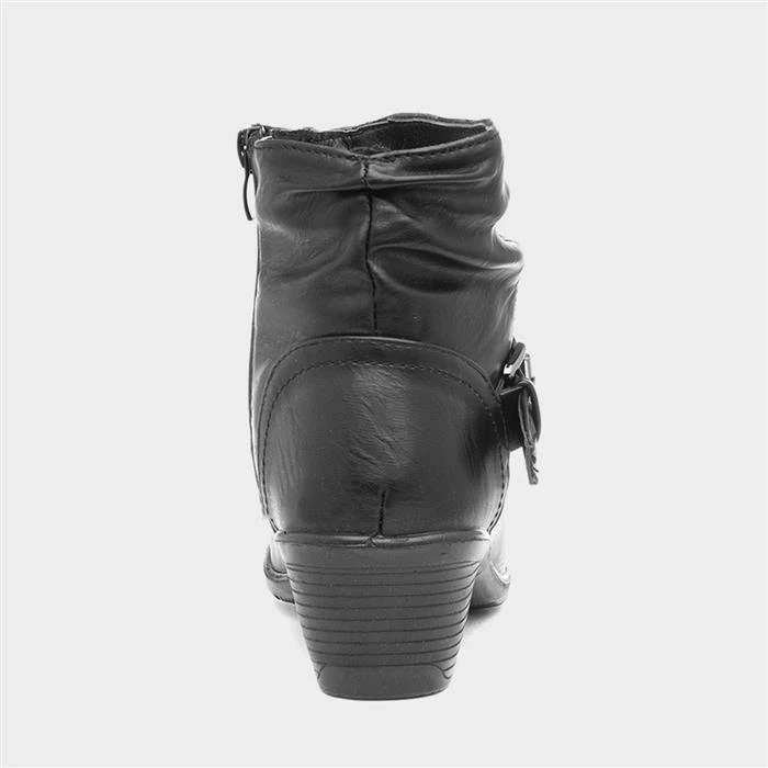 Cushion Walk Annabelle Womens Black Ankle Boot - Image 3