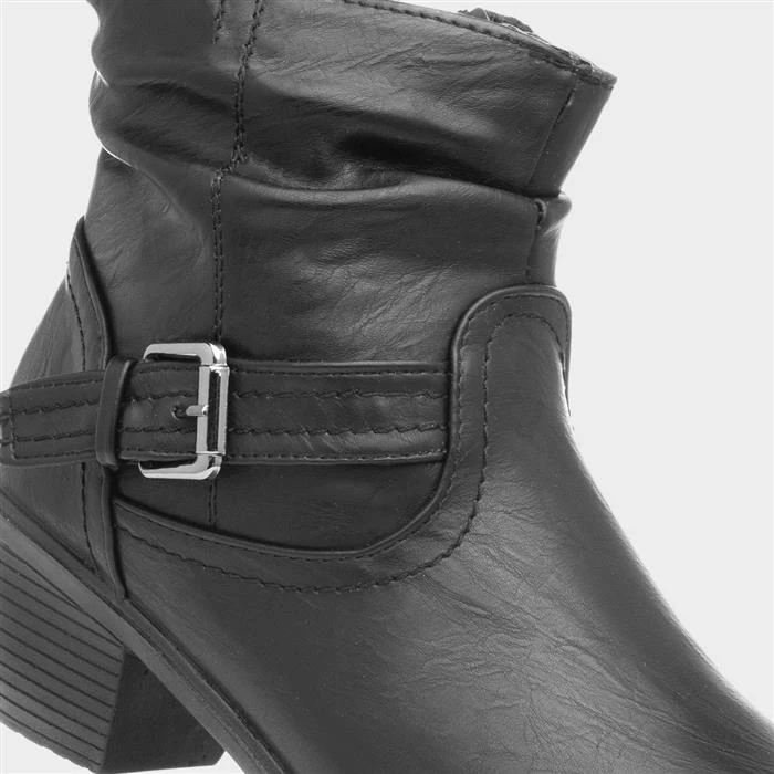 Cushion Walk Annabelle Womens Black Ankle Boot - Image 4