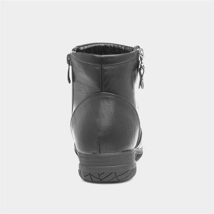 Cushion Walk Stacey Womens Black Ankle Boot - Image 3