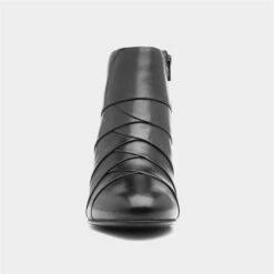 Lotus Tara Womens Black Leather Ankle Boot