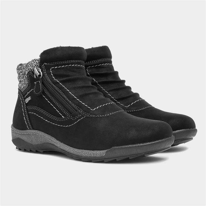 Relife Alicia Womens Black Ankle Boot - Image 5
