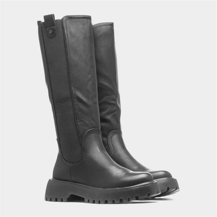 Heavenly Feet Zinnia Womens Black High Leg Boot - Image 5