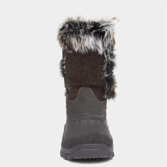 Trespass Brace Womens Brown Snow Boot