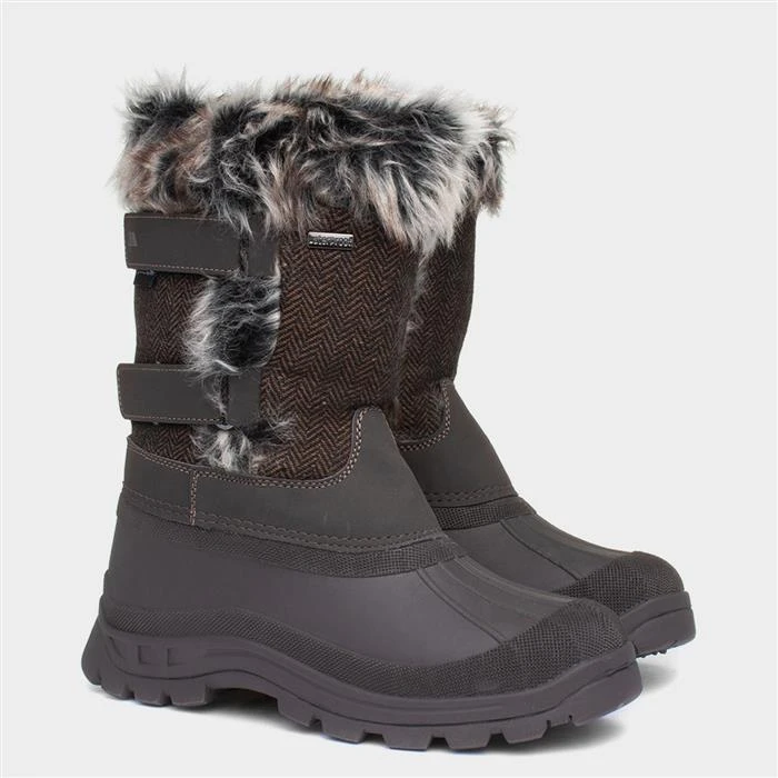 Trespass Brace Womens Brown Snow Boot - Image 5