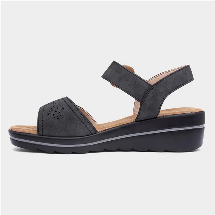 Lilley & Skinner Majorca Womens Black Sandal - Image 2