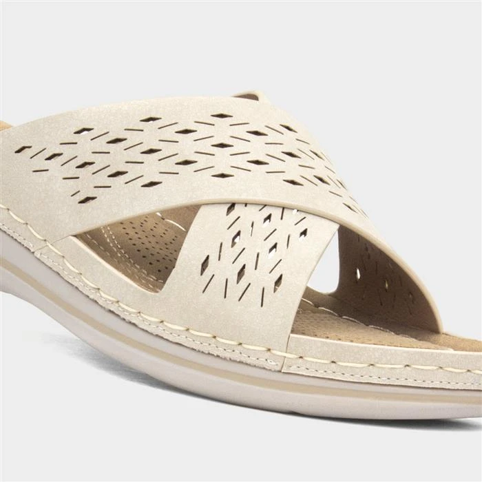 Lilley & Skinner Antigua Womens Beige Mule Sandal - Image 4