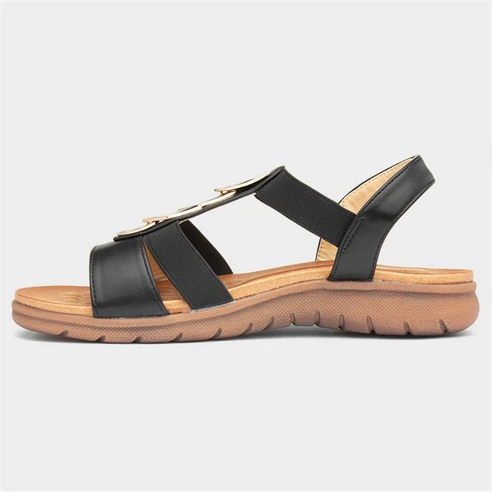 Lilley & Skinner Tahiti Womens Black Sandal - Image 2