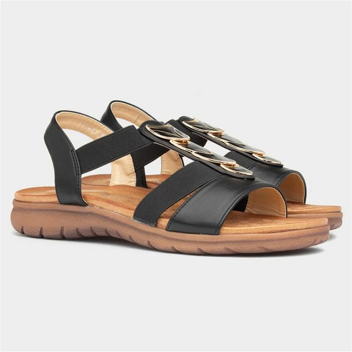 Lilley & Skinner Tahiti Womens Black Sandal - Image 5