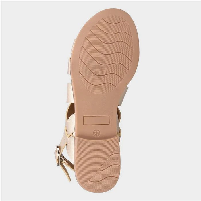 Divaz Sienna Womens Gold Sandal - Image 3