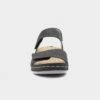 Comfy Steps Mull Womens Black Sandal