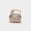 Truffle Rome1 Womens Beige Double Buckle Sandal