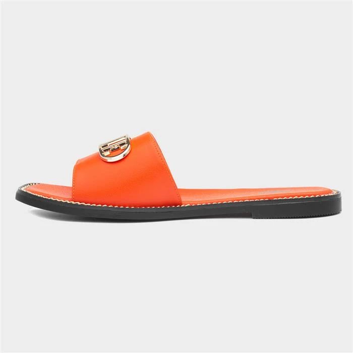 Elle Odetta Womens Orange Slider - Image 2