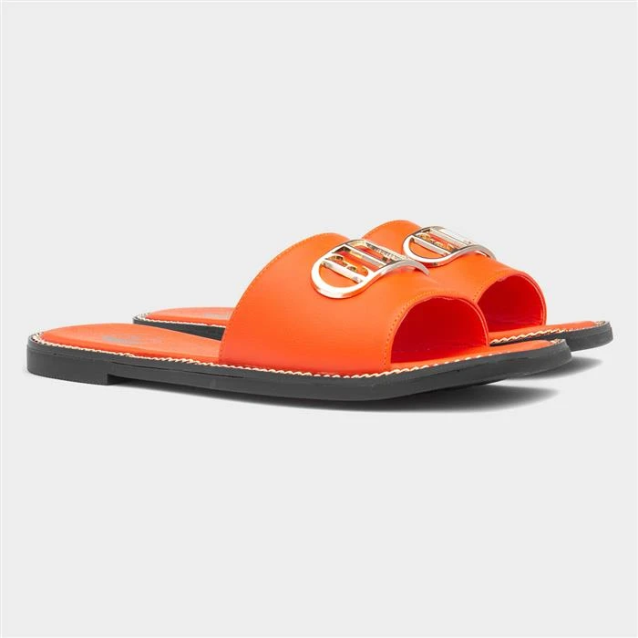 Elle Odetta Womens Orange Slider - Image 5