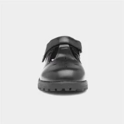 Walkright Girls Black T-Bar School Shoe