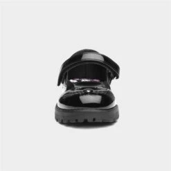 Walkright Lucy Kids Black Patent Cat Face Shoe