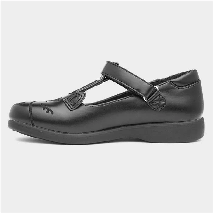 Walkright Fiz Kids Black Unicorn School Shoe - Image 2