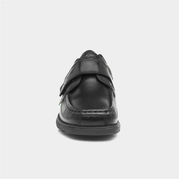 Kickers Boys Fragma Leather Shoe In Black