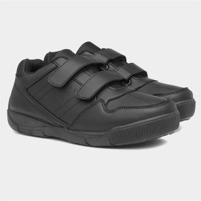 Trux Rob Boys Easy Fasten Shoe In Black - Image 5