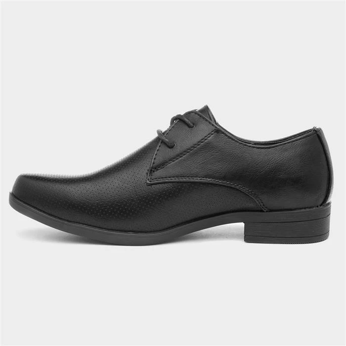 Beckett Ron Boys Formal Lace Up Shoe In Black - Image 2