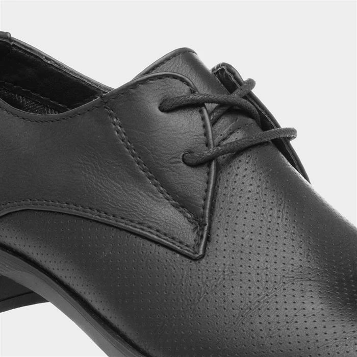 Beckett Ron Boys Formal Lace Up Shoe In Black - Image 4