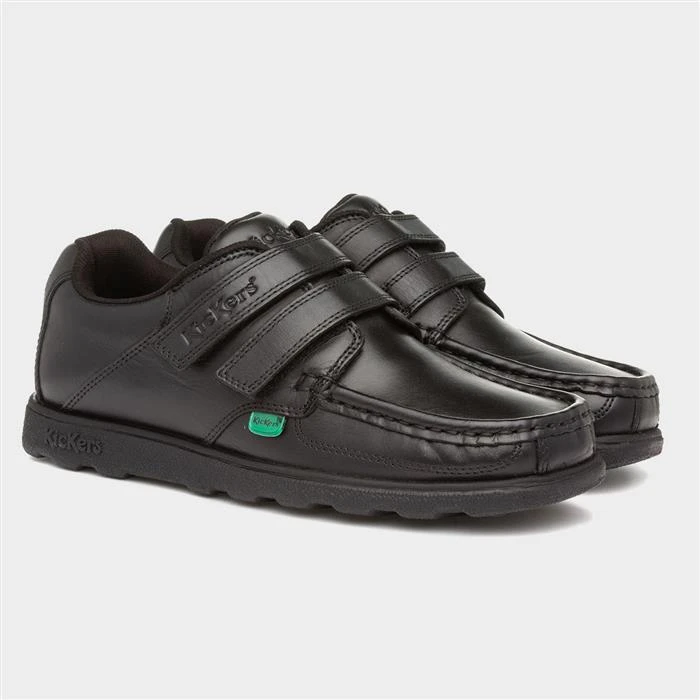Kickers Fragma Boys Leather Black Shoe - Image 5