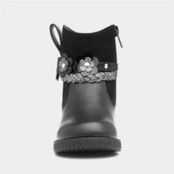 Walkright Ivy Kids Black Floral Ankle Boot